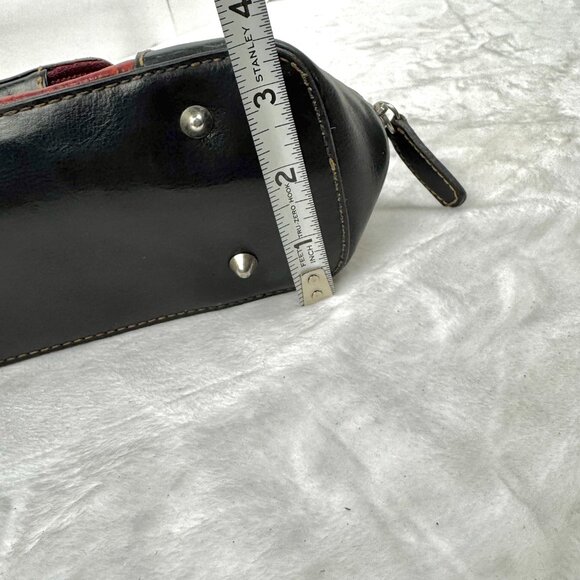 Marc Chantel Satchel Hangbag Croc Embossed Shoulder Strap Brown Faux Alliga READ - Picture 14 of 16